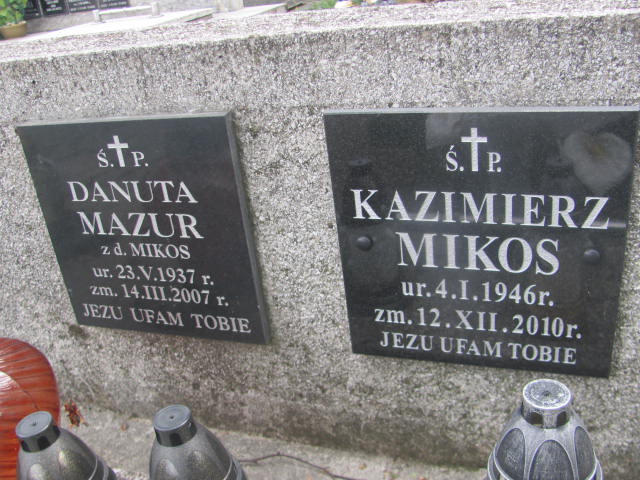 Kazimierz Mikos 1946 Żabno - Grobonet - Wyszukiwarka osób pochowanych