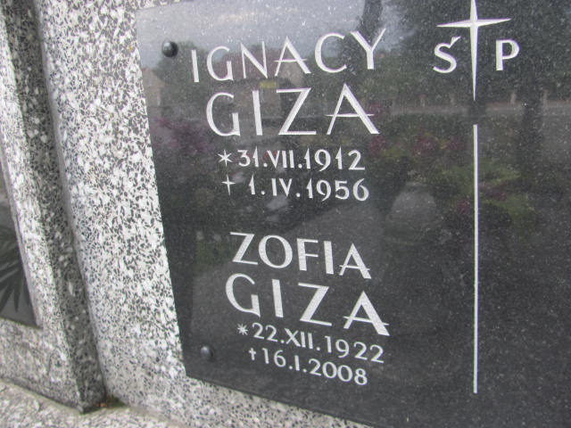 Ignacy Giza 1912 Żabno - Grobonet - Wyszukiwarka osób pochowanych