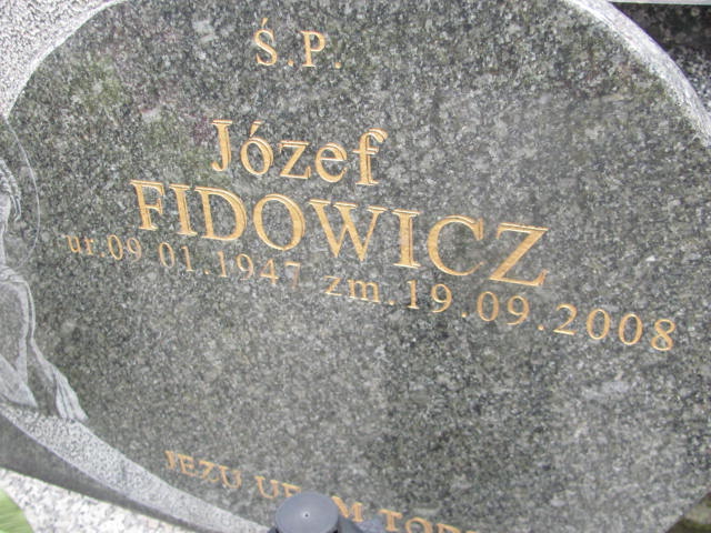 Józef Fidowicz 1947 Żabno - Grobonet - Wyszukiwarka osób pochowanych