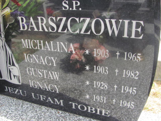 Michalina Barszcz 1903 Żabno - Grobonet - Wyszukiwarka osób pochowanych