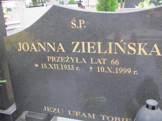 Joanna Zielińska 1933 Żabno - Grobonet - Wyszukiwarka osób pochowanych