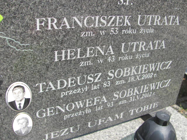 Tadeusz Sobkiewicz 1919 Żabno - Grobonet - Wyszukiwarka osób pochowanych