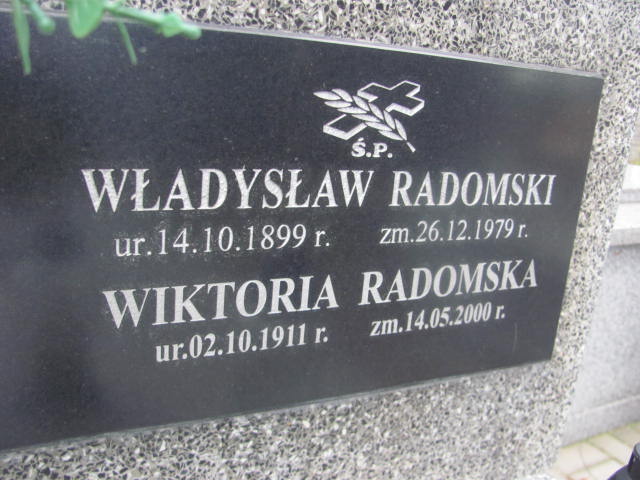 Władysław Radomski 1899 Żabno - Grobonet - Wyszukiwarka osób pochowanych