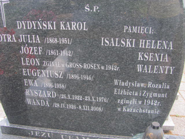 Eugeniusz Teodora Kotra 1896 Żabno - Grobonet - Wyszukiwarka osób pochowanych