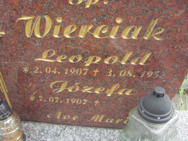Leopold Wierciak 1907 Żabno - Grobonet - Wyszukiwarka osób pochowanych