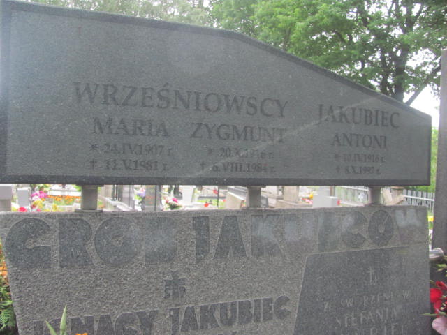 Ignacy Józef Jakubiec  1906 Żabno - Grobonet - Wyszukiwarka osób pochowanych