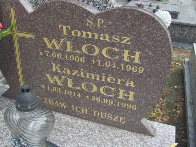 Tomasz Artur Włoch 1906 Żabno - Grobonet - Wyszukiwarka osób pochowanych