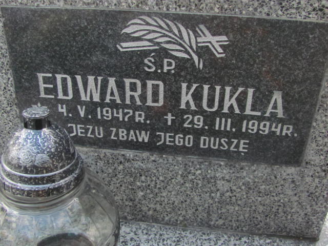 Edward Kukla 1947 Żabno - Grobonet - Wyszukiwarka osób pochowanych