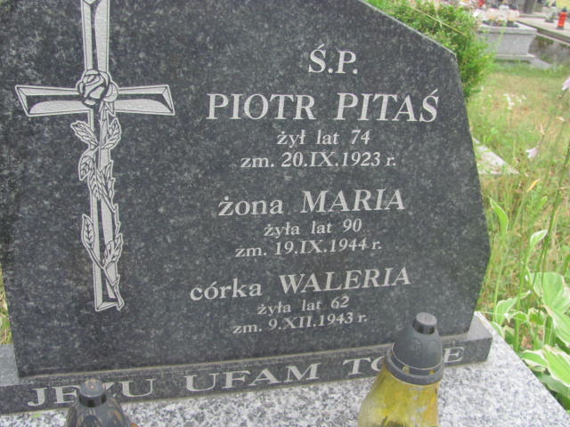 Maria Pitaś Żabno - Grobonet - Wyszukiwarka osób pochowanych