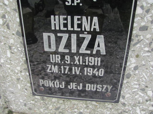 Helena Dziża 1911 Żabno - Grobonet - Wyszukiwarka osób pochowanych