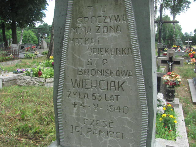 WOJCIECH Zygmunt Wierciak 1877 Żabno - Grobonet - Wyszukiwarka osób pochowanych