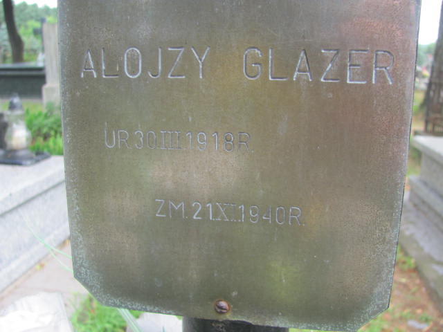 Alojzy Glazer 1918 Żabno - Grobonet - Wyszukiwarka osób pochowanych