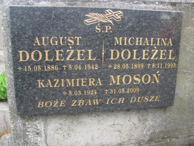 August Doleżel 1886 Żabno - Grobonet - Wyszukiwarka osób pochowanych
