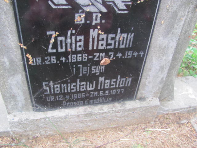 Stanisław Masłoń 1905 Żabno - Grobonet - Wyszukiwarka osób pochowanych